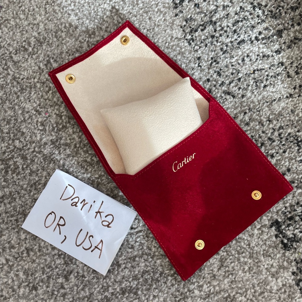 Authentic Cartier pouch & pillow